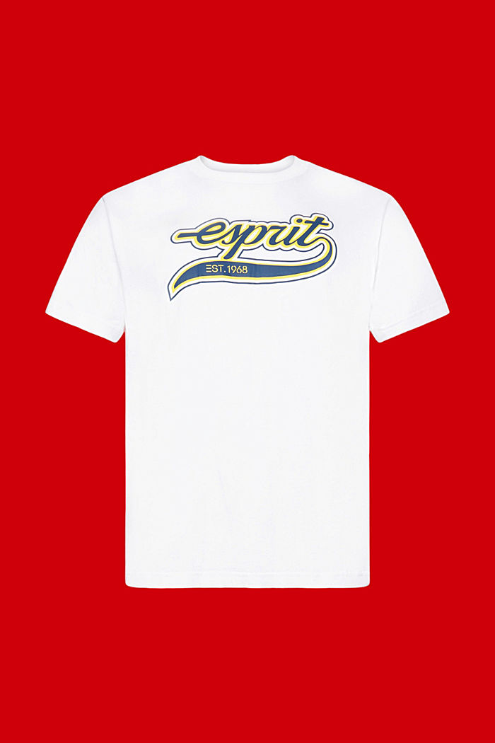 Retro logo print cotton t-shirt