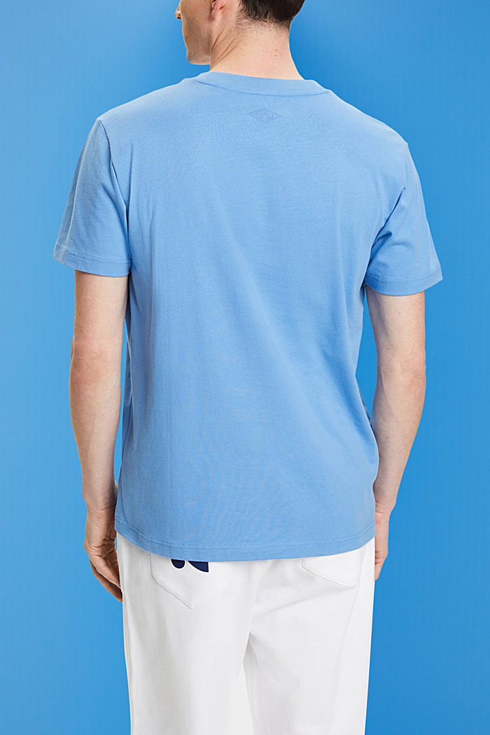 ‌復古LOGO標誌印花棉質T恤, 淺藍色, detail-asia image number 1