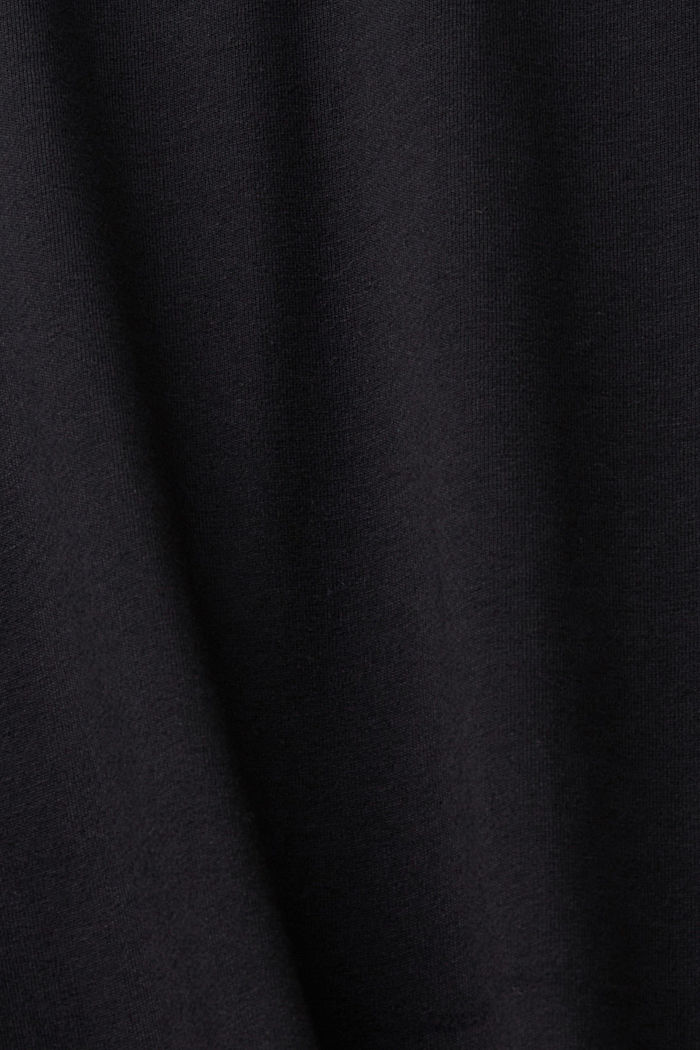 胸前LOGO標誌印花棉質T恤, 黑色, detail-asia image number 5