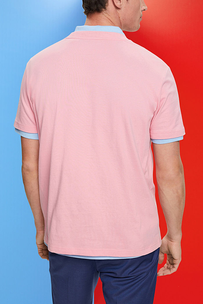 胸前LOGO標誌印花棉質T恤, 粉紅色, detail-asia image number 3