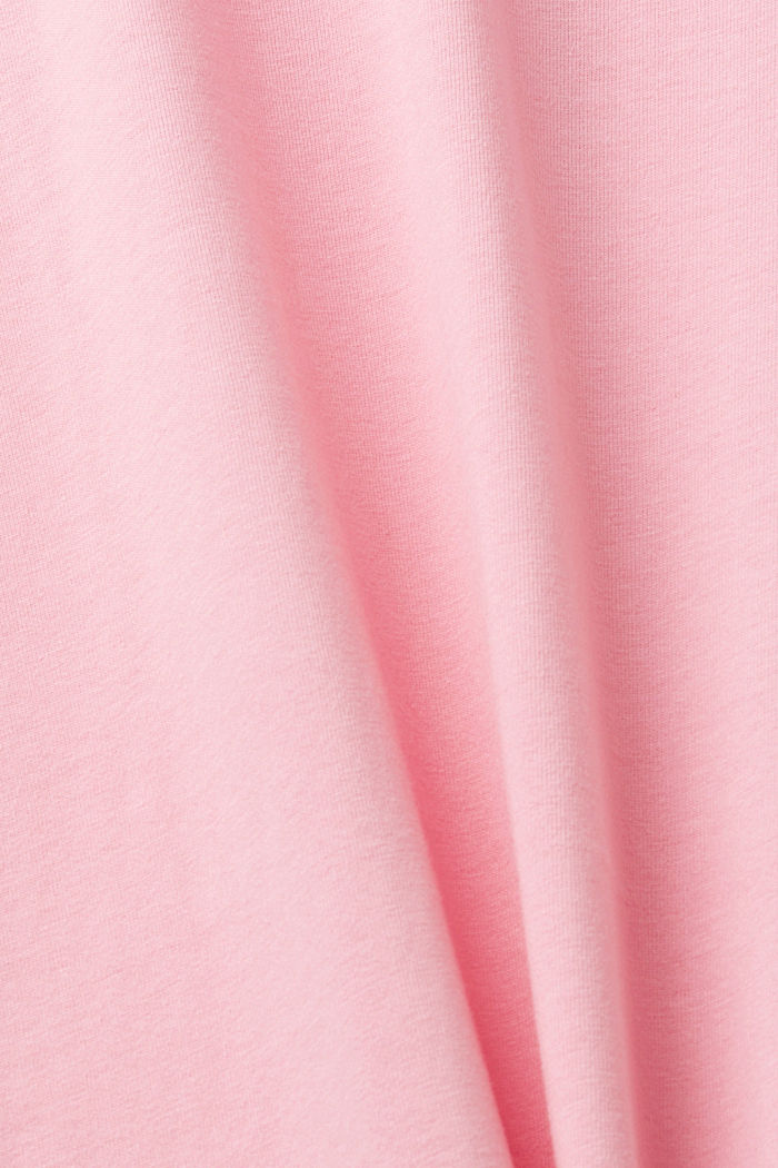 胸前LOGO標誌印花棉質T恤, 粉紅色, detail-asia image number 4