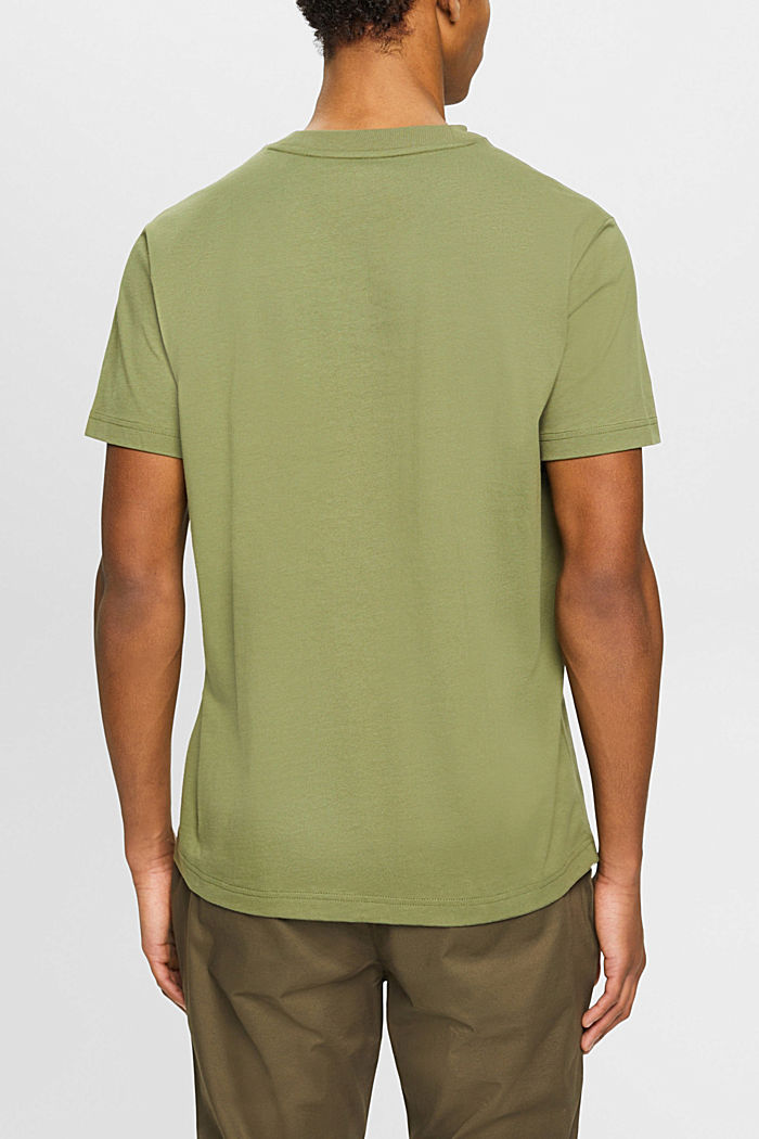 LOGO標誌印花T恤, 橄欖綠, detail-asia image number 3