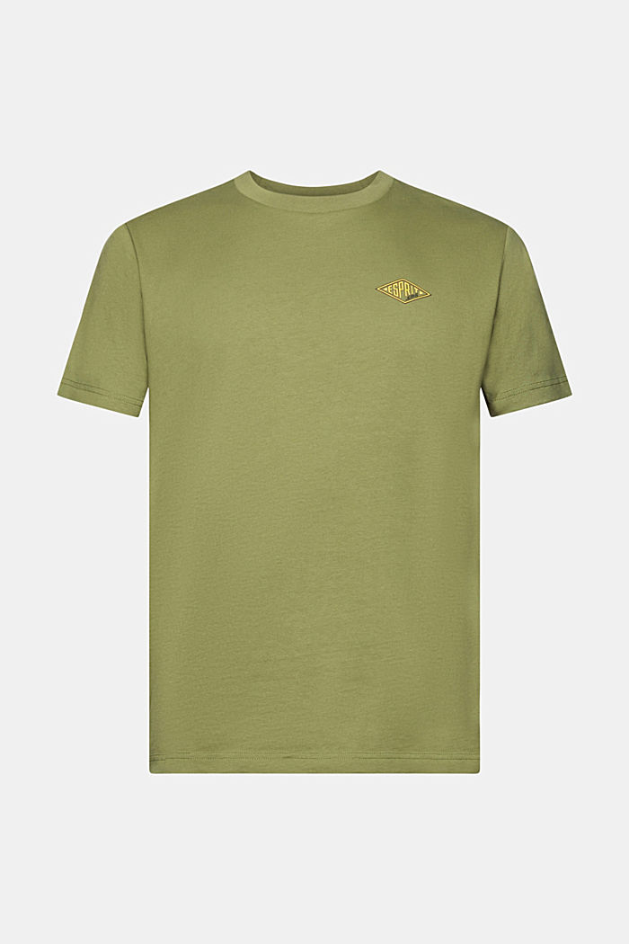 T-shirt with logo print, OLIVE, detail-asia image number 6