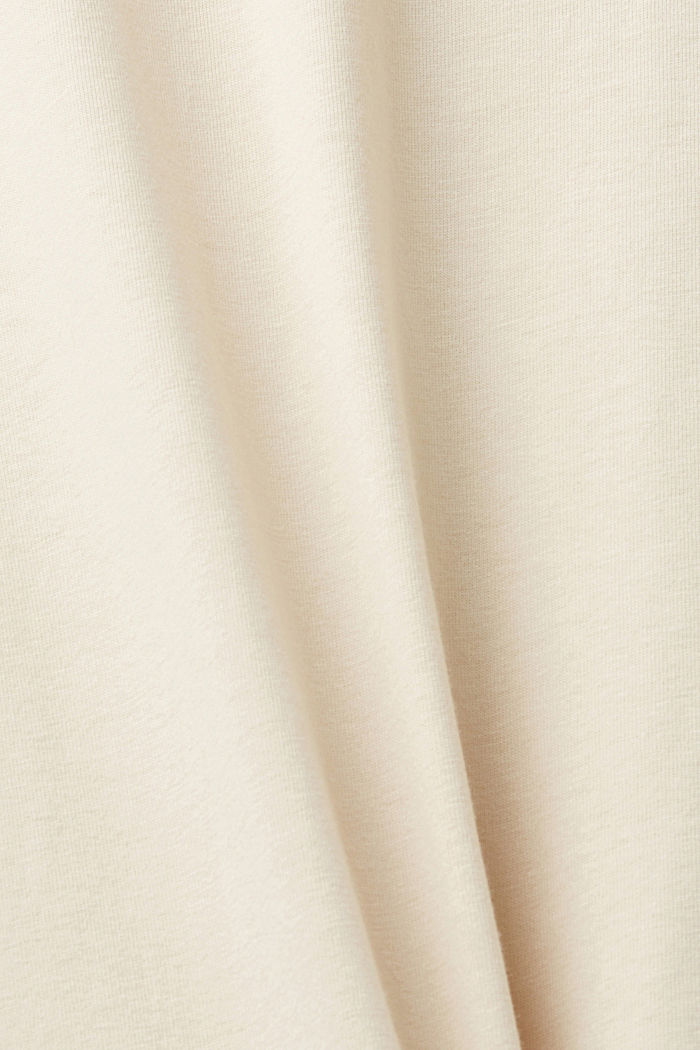 LOGO標誌印花棉質T恤, 淺灰褐色, detail-asia image number 5