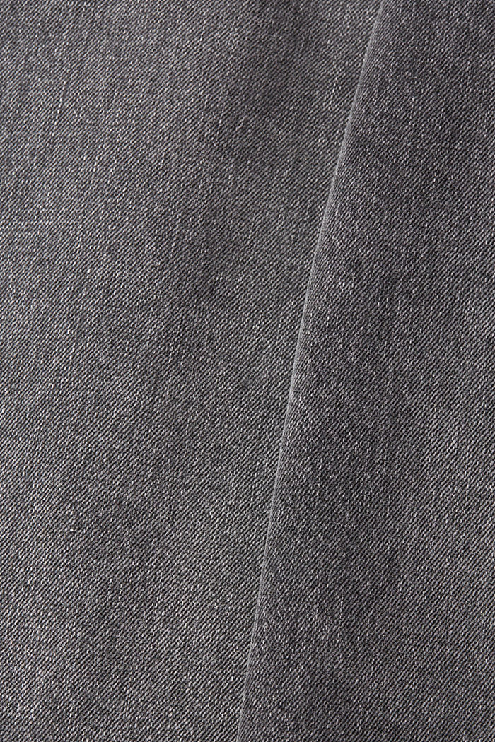 不對稱腰部設計香蕉型牛仔褲, BLACK MEDIUM WASHED, detail-asia image number 4