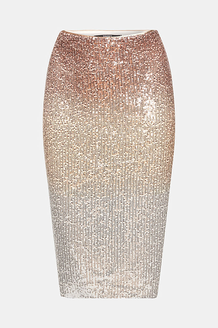 Sequined midi skirt, DUSTY NUDE, detail-asia image number 6