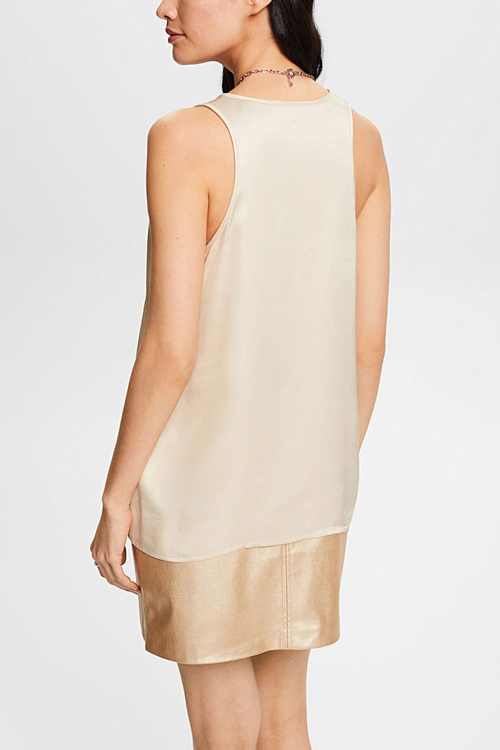 Sleeveless top, LENZING™ ECOVERO™, DUSTY NUDE, detail-asia image number 3