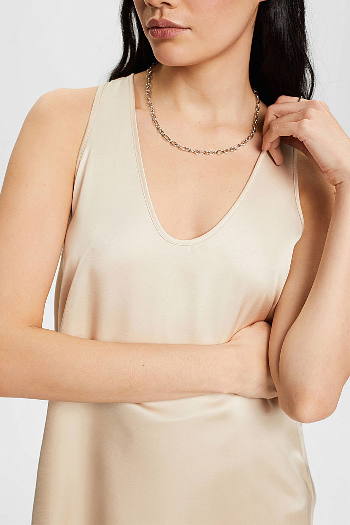 Sleeveless top, LENZING™ ECOVERO™, DUSTY NUDE, detail-asia image number 4
