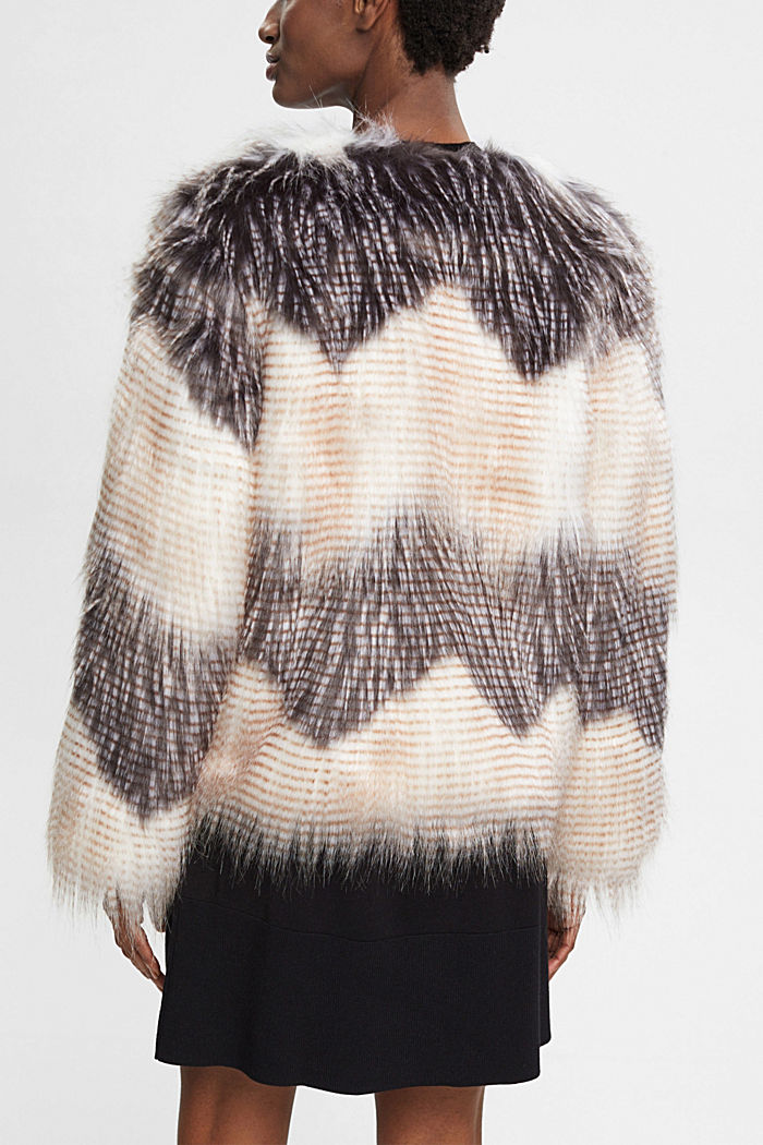 Faux fur jacket, DUSTY NUDE, detail-asia image number 1