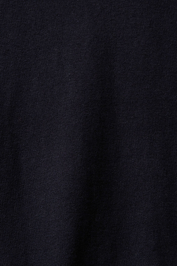 棉質混紡寶石紐扣毛衣, 黑色, detail-asia image number 4