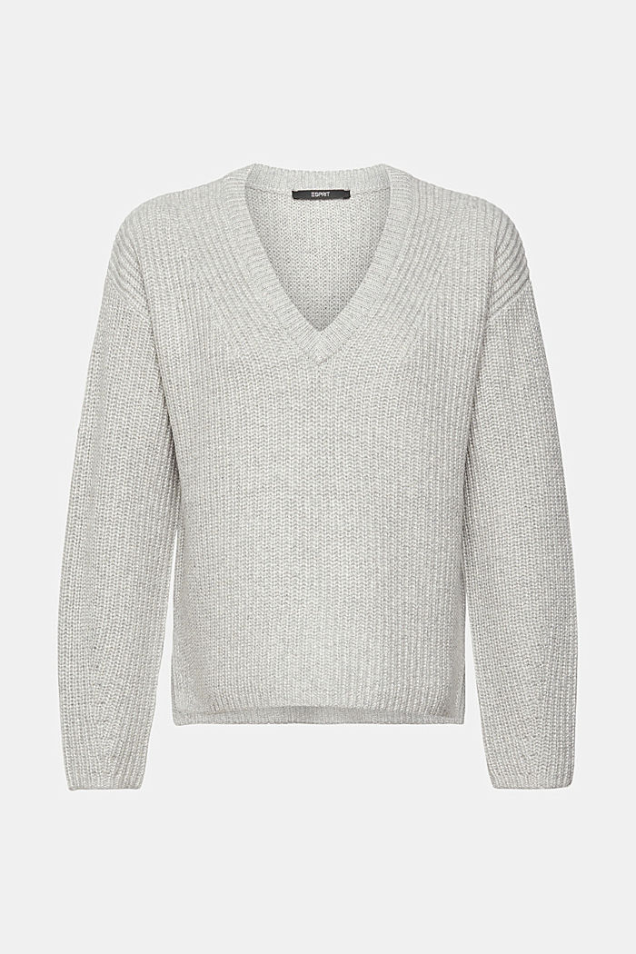 Wool blend jumper, LIGHT GREY, detail-asia image number 6