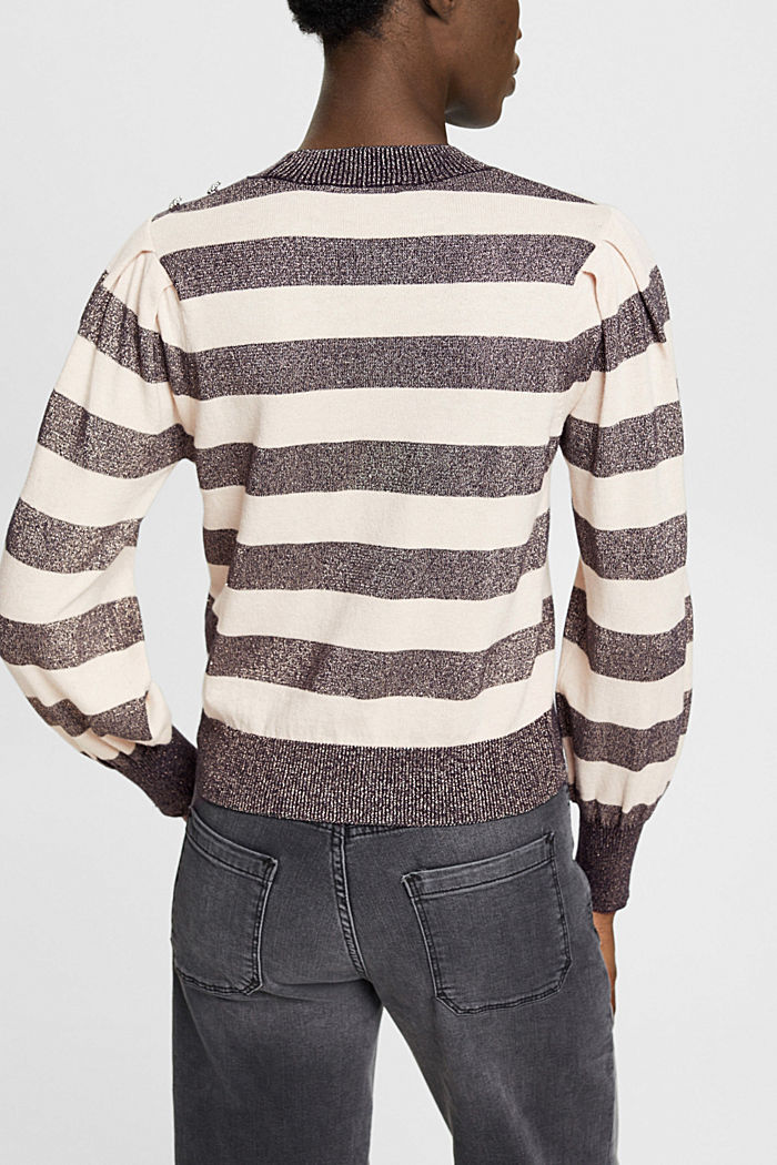Jumper with glittering stripes, WHITE, detail-asia image number 1