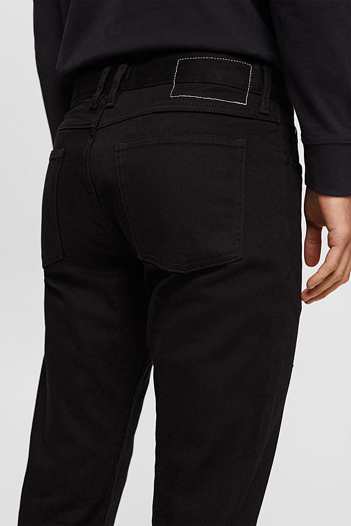 修身牛仔褲, 黑色, detail-asia image number 4