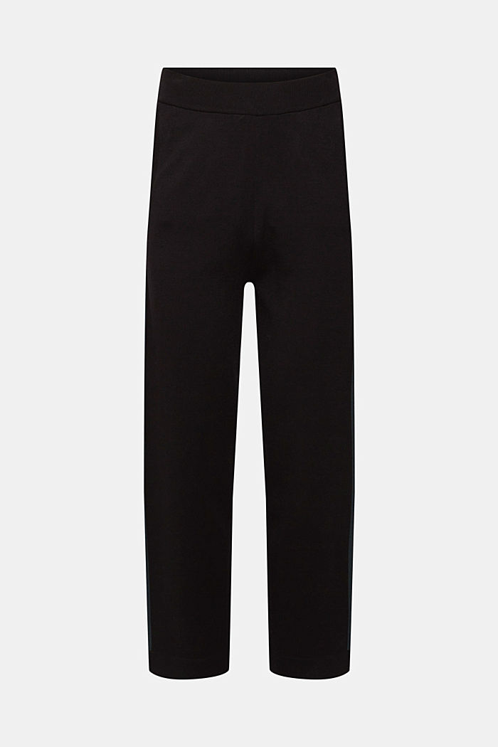 Knitted trousers, LENZING™ ECOVERO™, BLACK, detail-asia image number 6