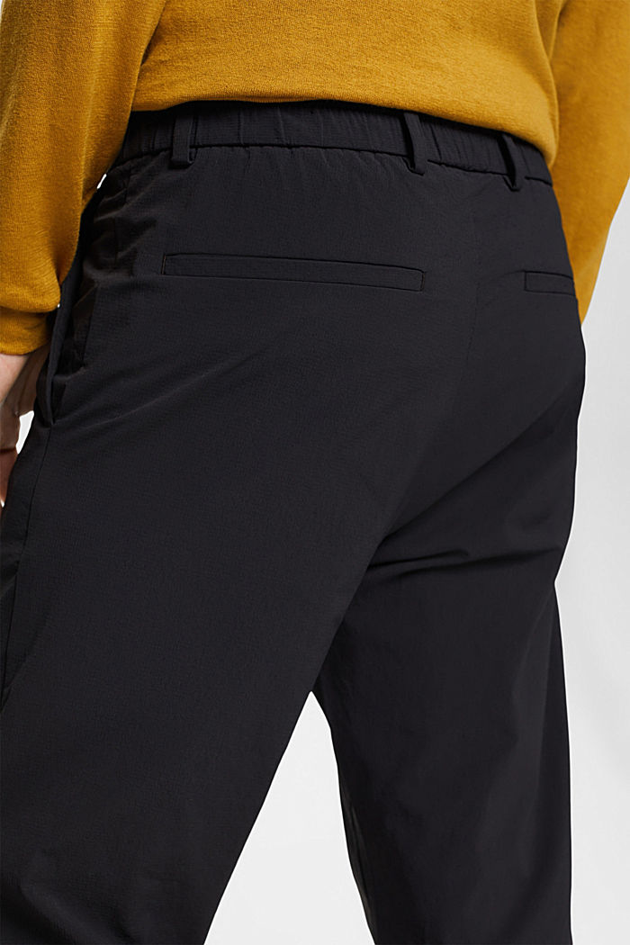 Waffle texture joggers, BLACK, detail-asia image number 4