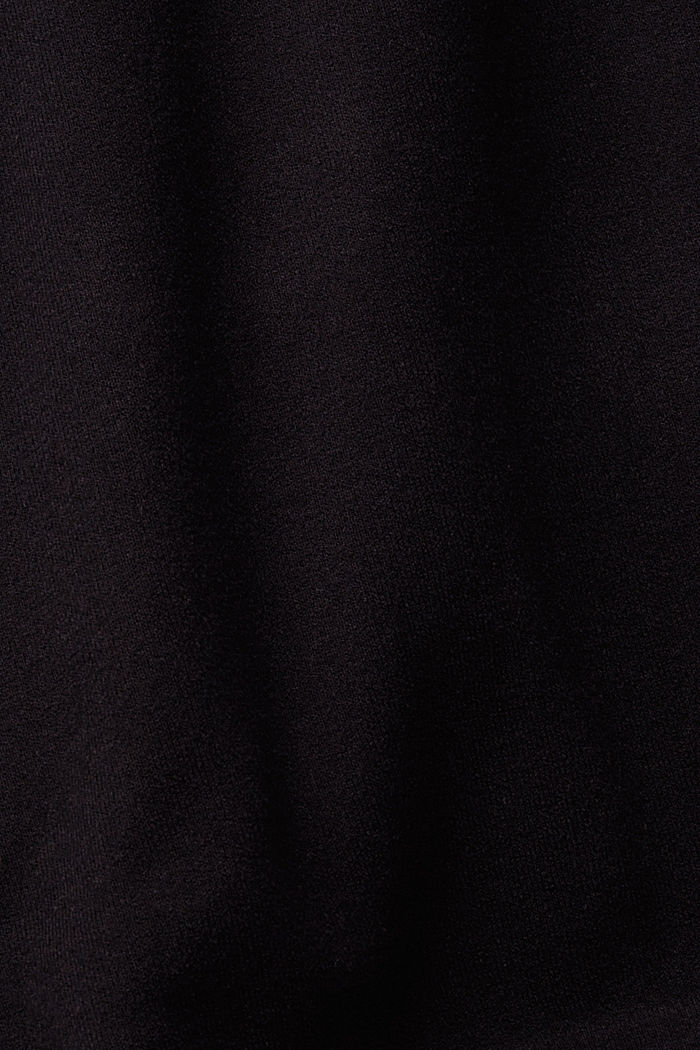 Mock neck sweater, LENZING™ ECOVERO™, BLACK, detail-asia image number 5