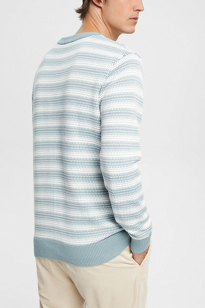 Striped jumper, GREY BLUE, detail-asia image number 3
