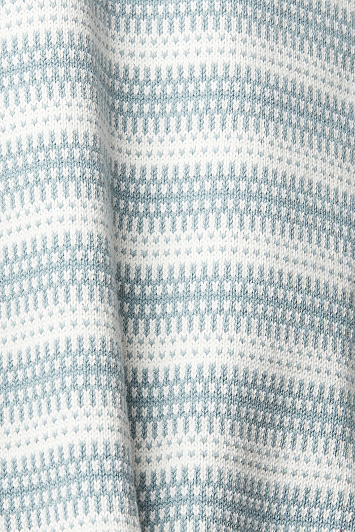 條紋套頭毛衣, 灰藍色, detail-asia image number 4