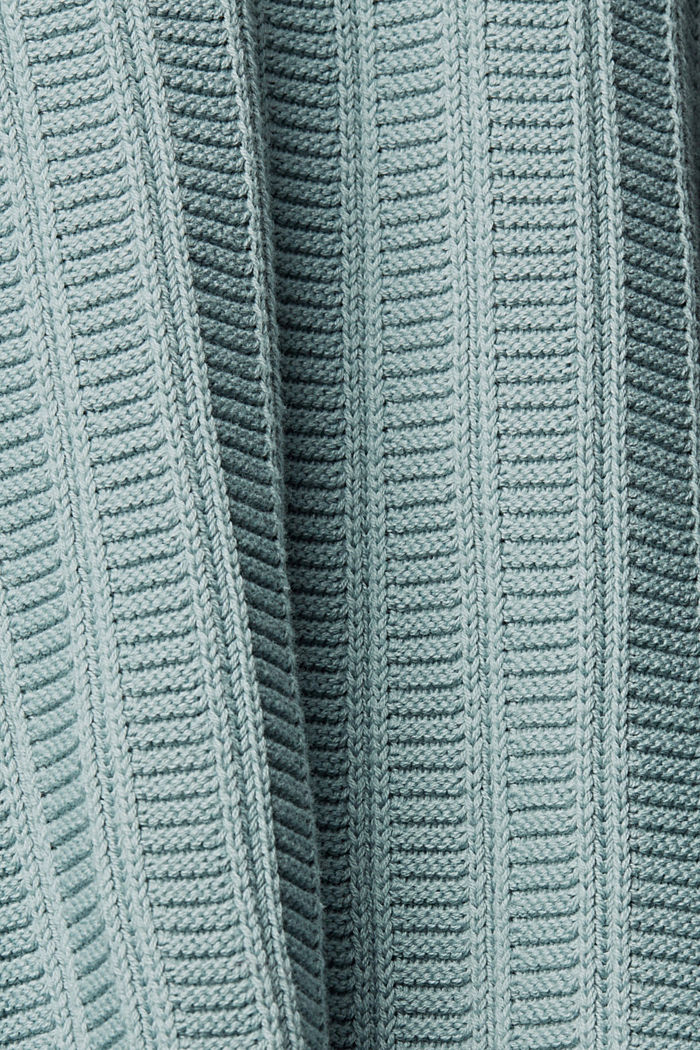 加厚半拉鏈套頭毛衣, 灰藍色, detail-asia image number 5