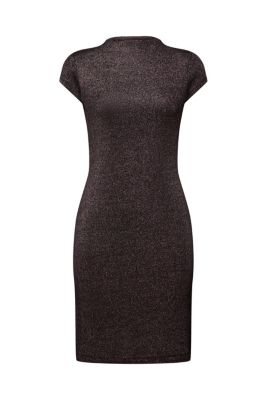 EDC Metallic knitwear mini-jurk