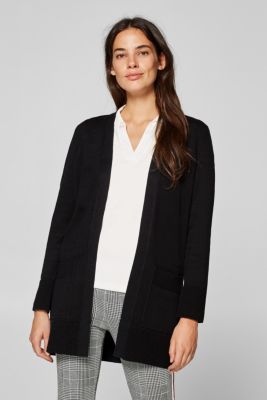 Esprit Langer Cardigan  mit Ripp Details  im Online Shop 