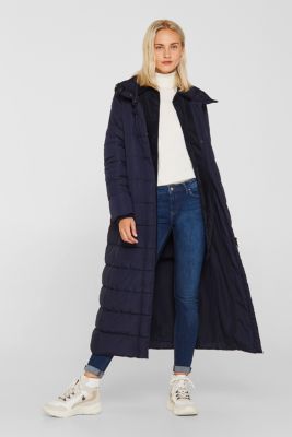 quilted coat with hood