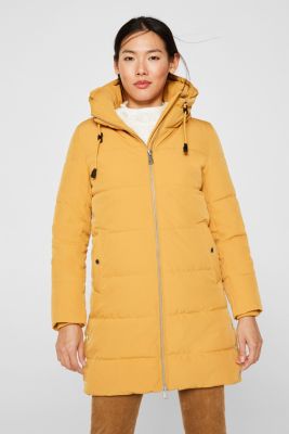 padded raincoat with hood