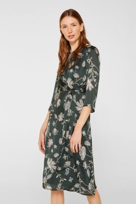 wrap over midi dress