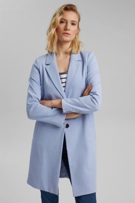 Blazer coat in a cotton blend
