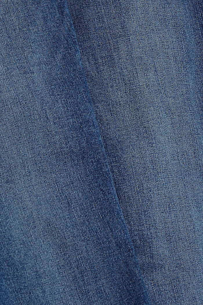 Stretchjeans van een mix met biologisch katoen, BLUE DARK WASHED, detail image number 4
