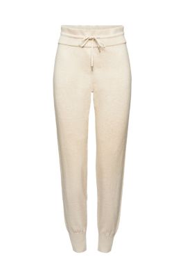 EDC Pantalon de jogging en maille, coton biologique