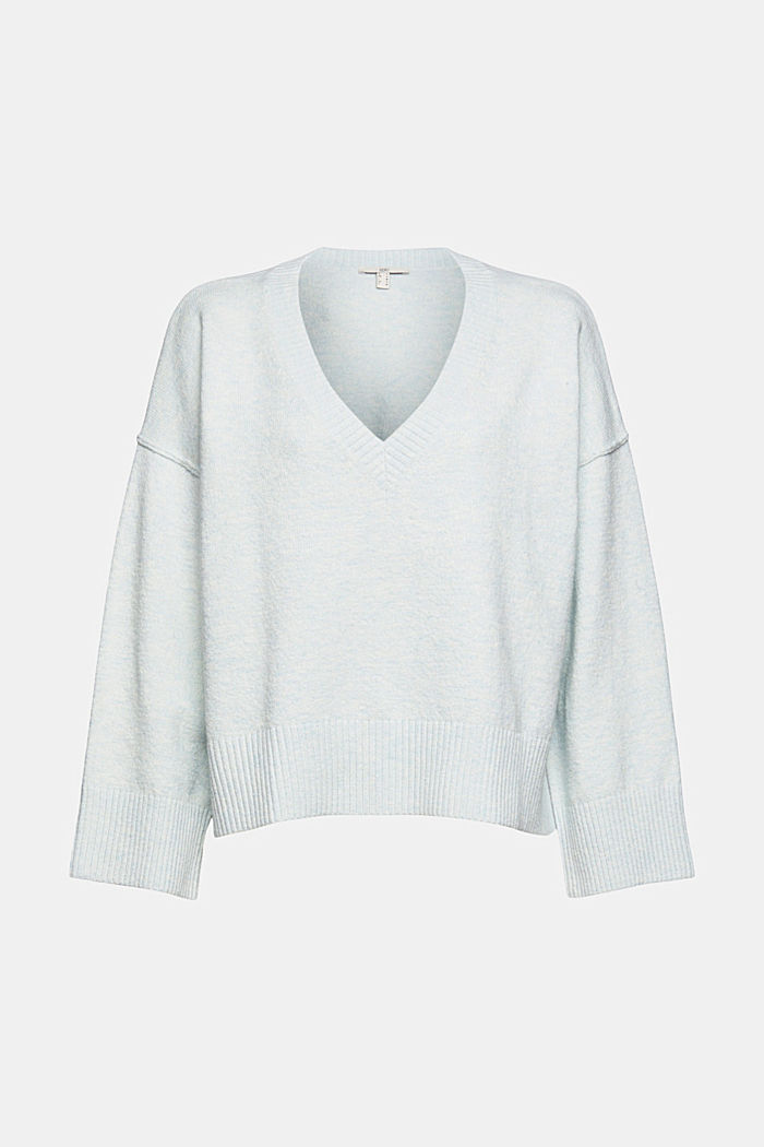 With wool: boxy jumper