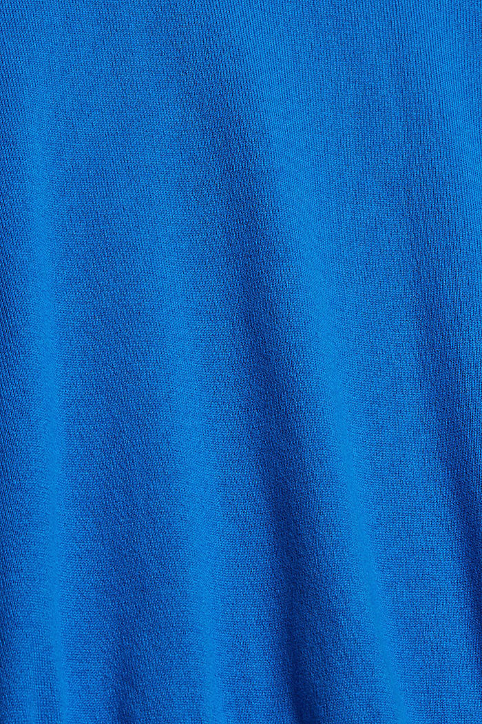 Fledermaus-Pullover aus Bio-Baumwollmix, BLUE, detail image number 4