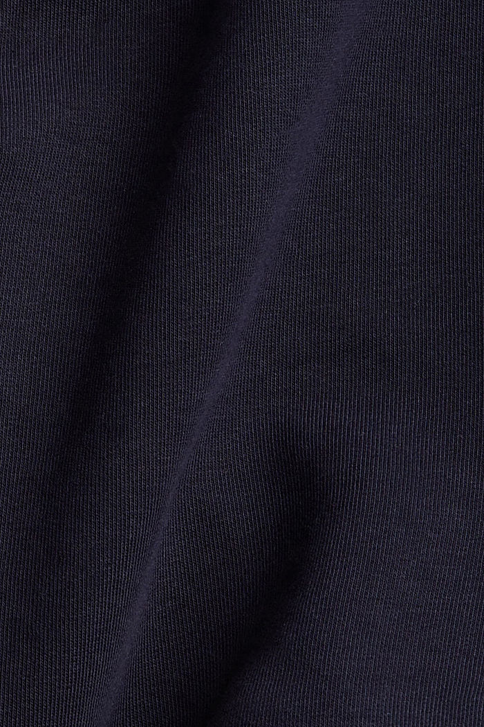 Gerecycled: hoodie in colour block-design, NAVY, detail image number 4
