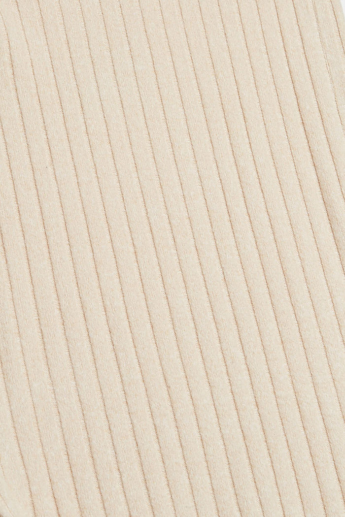 Pehmoinen poncho, jossa solmittavat somisteet, BEIGE, detail image number 4