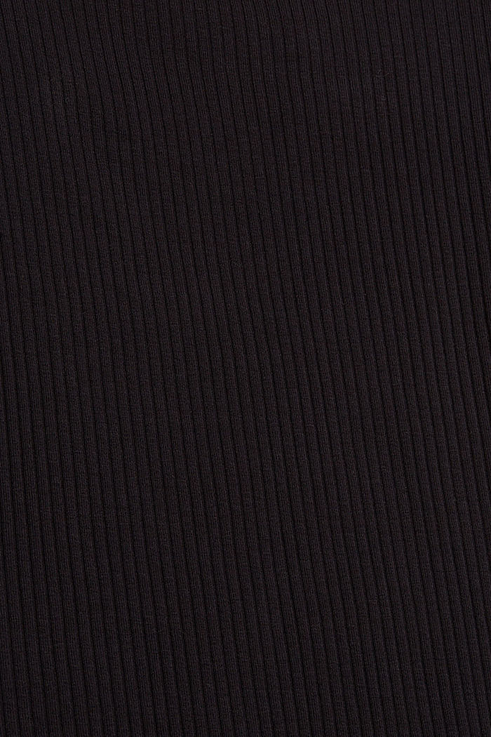 Prążkowane body z bawełny ekologicznej, BLACK, detail image number 4