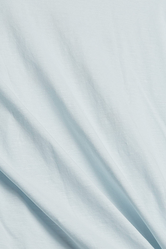 Kirjailtu pitkähihainen, luomupuuvillaa, PASTEL BLUE, detail image number 4