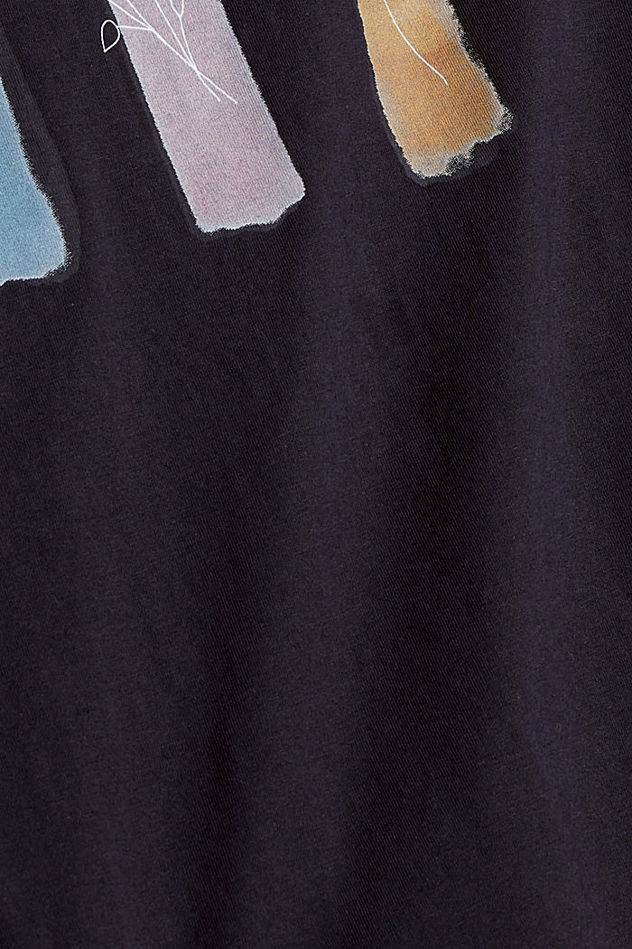 T-shirt met print, 100% katoen, NAVY, detail image number 4