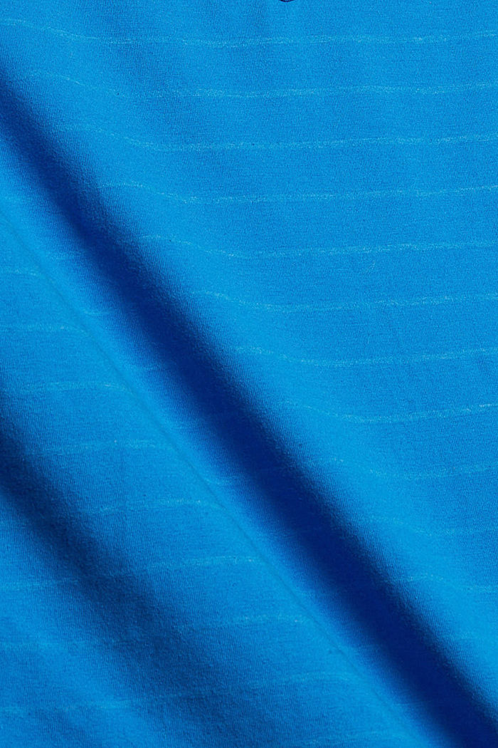 T-shirt à manches longues à rayures, coton biologique mélangé, BLUE, detail image number 4