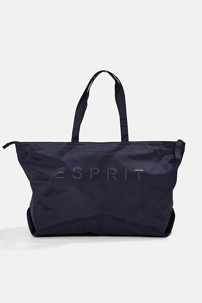 In materiale riciclato: borsa shopper con stampa del logo