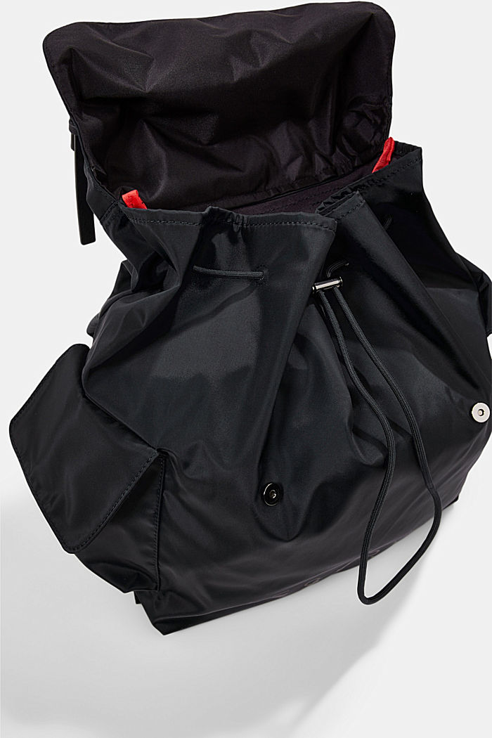 Z recyklingu: plecak z bocznymi przegródkami, BLACK, detail image number 4
