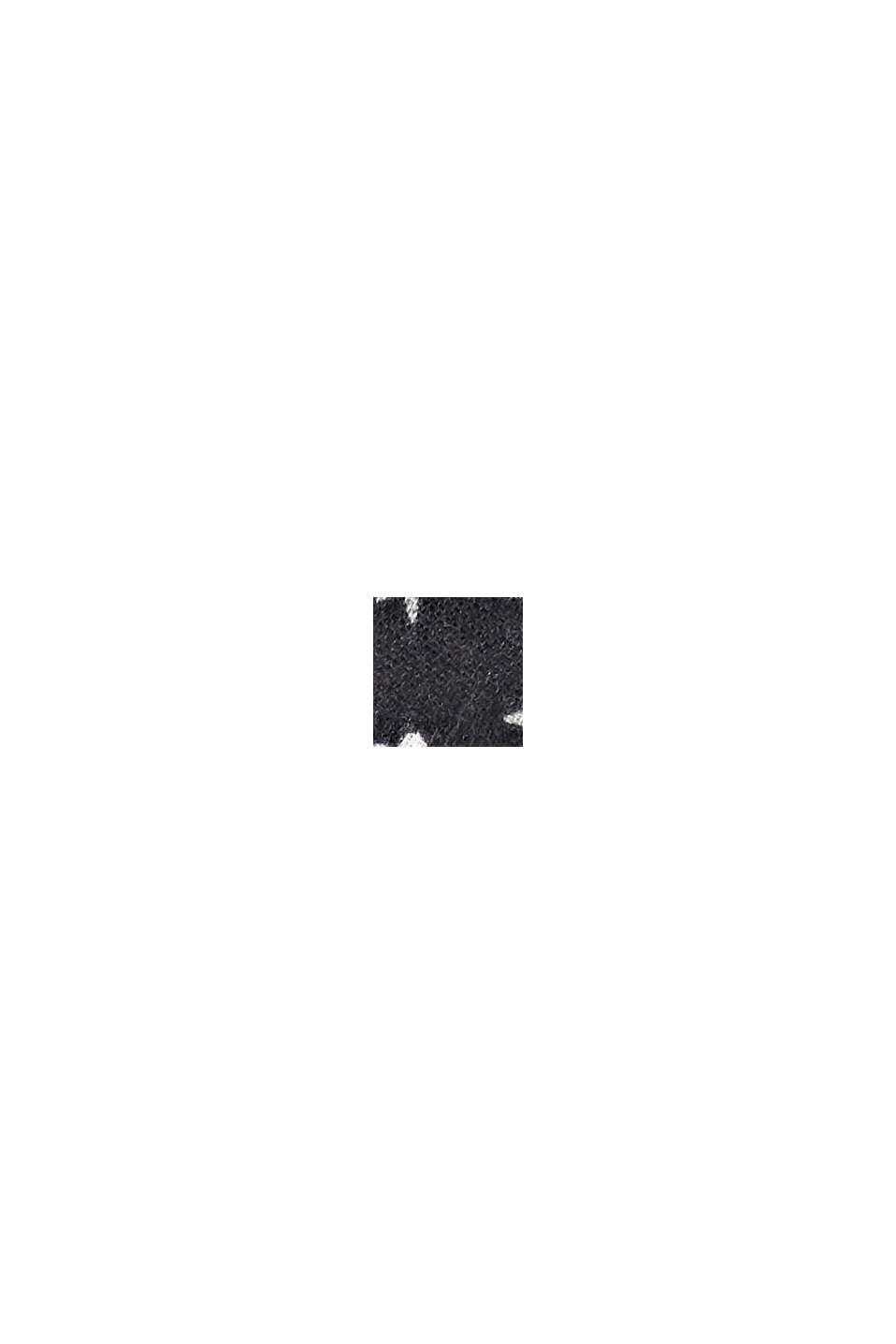 Recycelt: quadratisches Tuch mit Print, BLACK, swatch