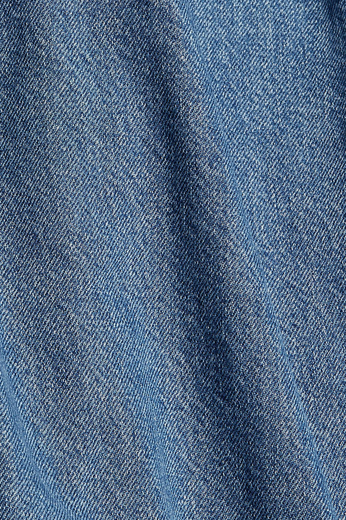 Jeans met een used look, 100% organic cotton, BLUE MEDIUM WASHED, detail image number 4