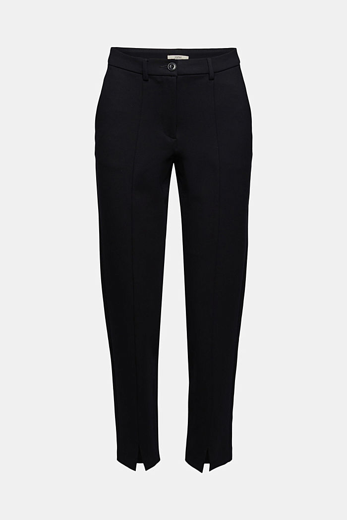 Pantalon stretch à fentes, BLACK, detail image number 6