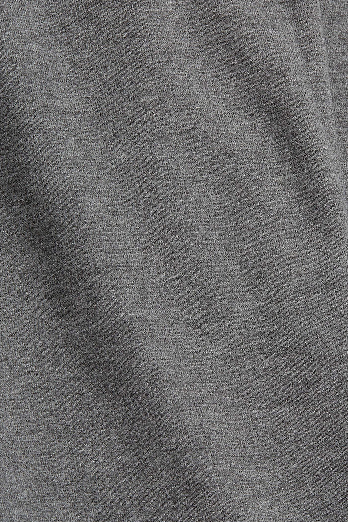 Miękkie spodnie z elastycznym pasem, GUNMETAL, detail image number 4