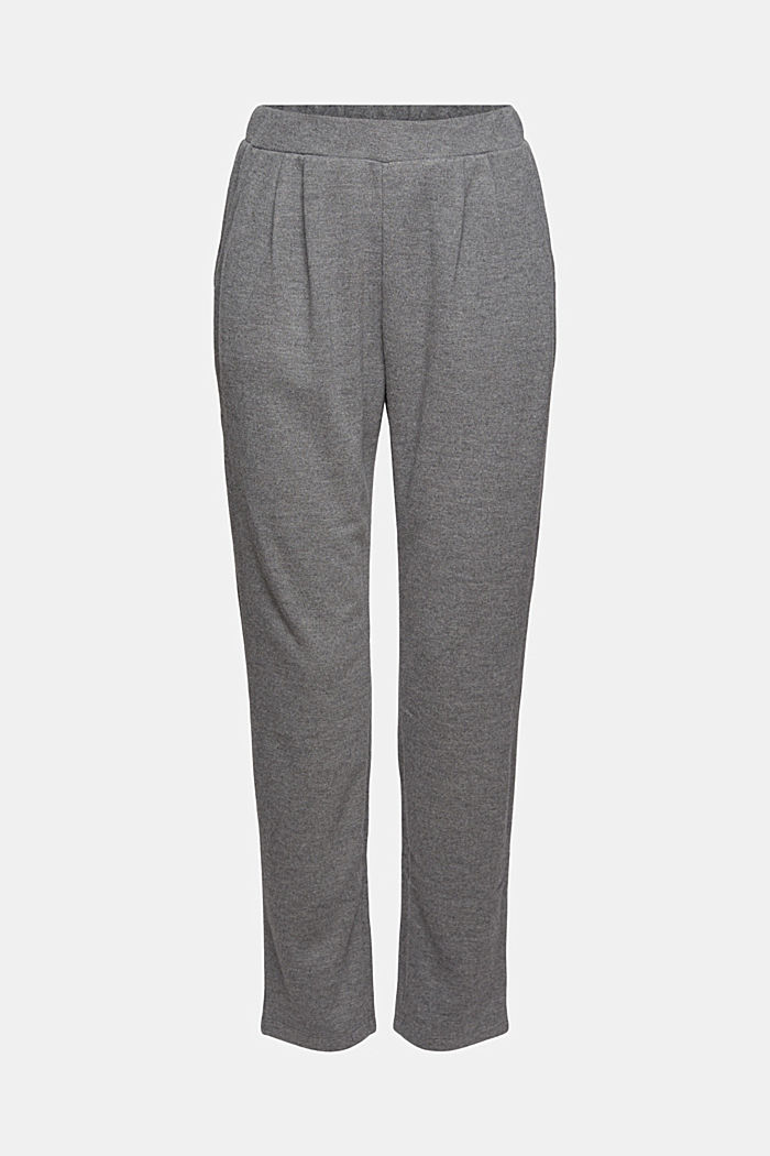 Soft trousers with an elasticated waistband