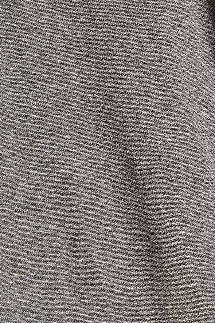 Pants flat knitted, GUNMETAL, detail image number 4