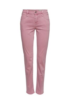 ESPRIT Pantalon stretch à teneur en coton biologique