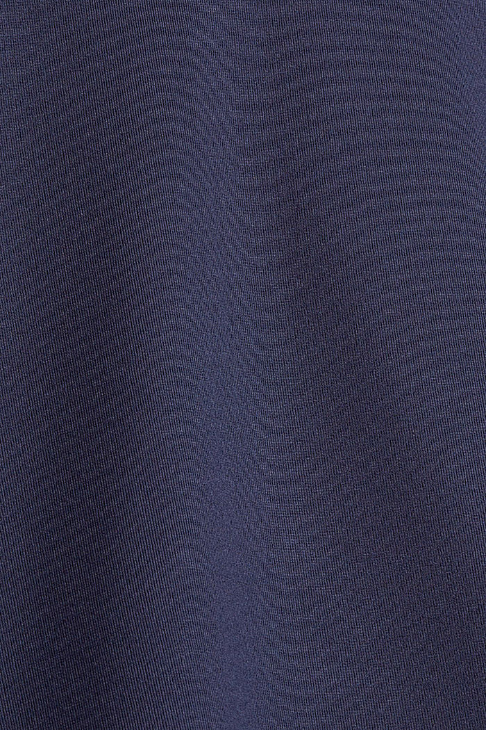 Mini skirt in punto jersey with a flounce hem, NAVY, detail image number 4