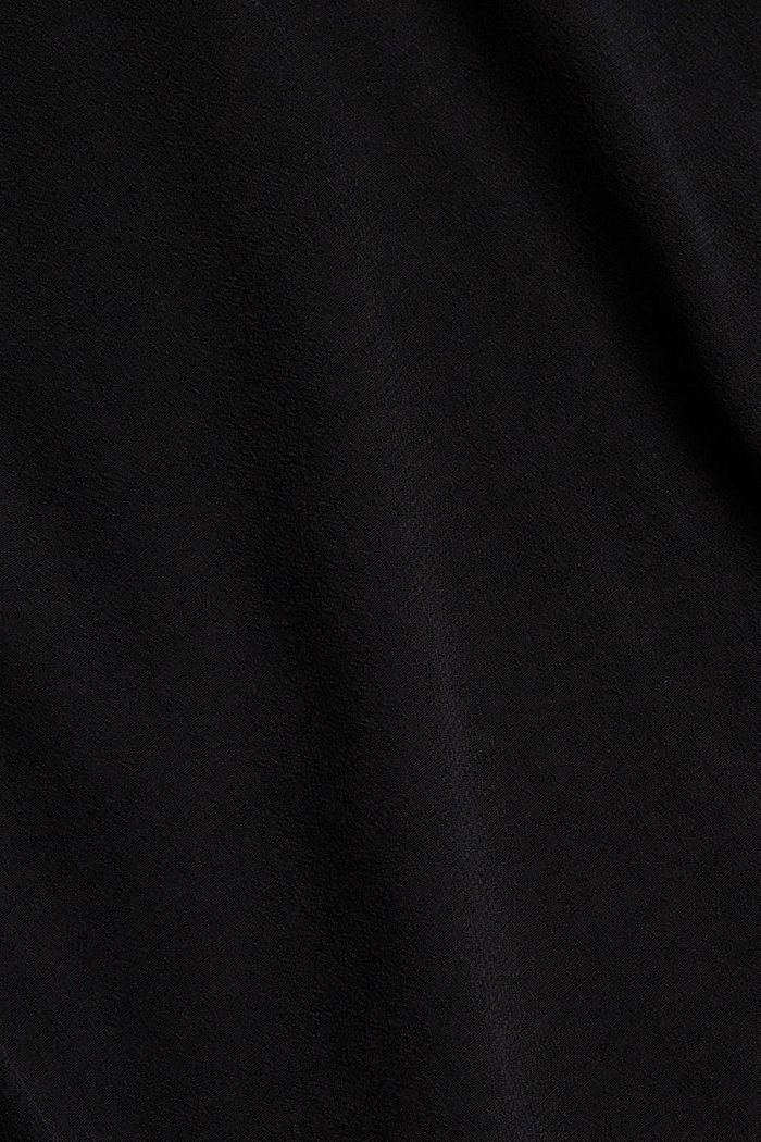 Rusettipusero, jossa LENZING™ ECOVERO™ -kuitua, BLACK, detail image number 4